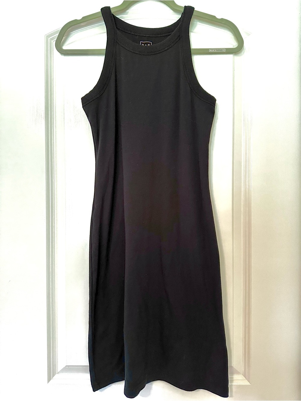 GAP Black Racerback Body Con Midi Dress